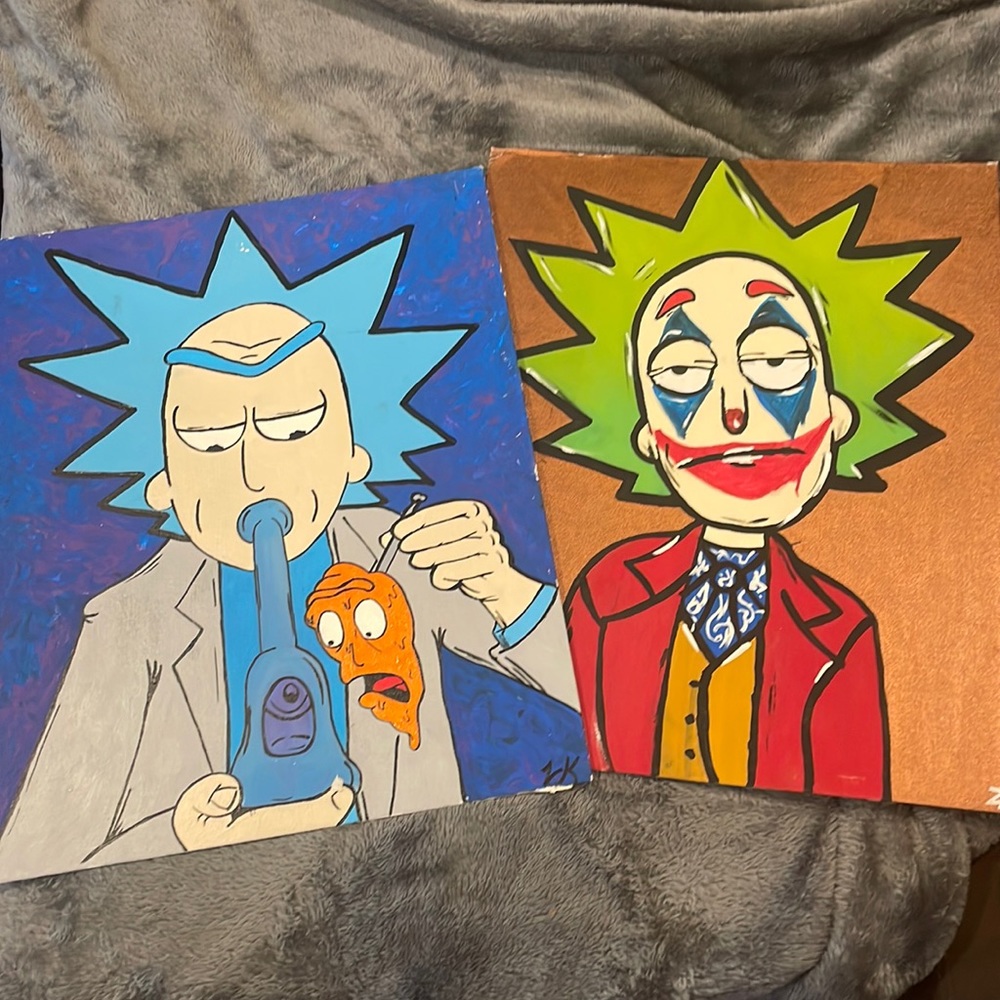 Custom Rick and Morty Paintings